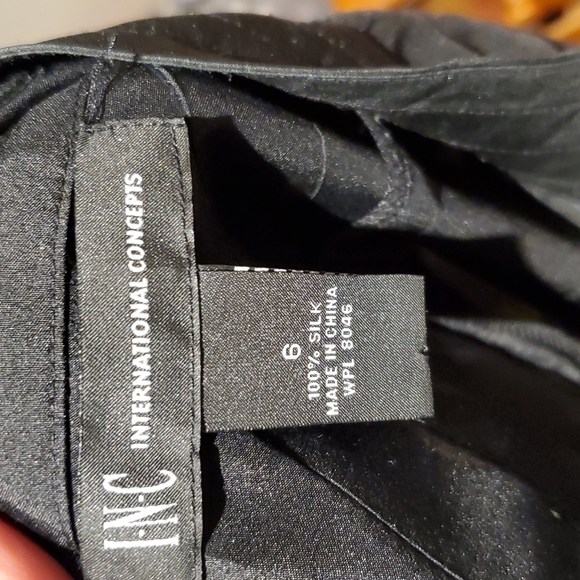 INC silk pleated maxi skirt - Picture 5 of 5